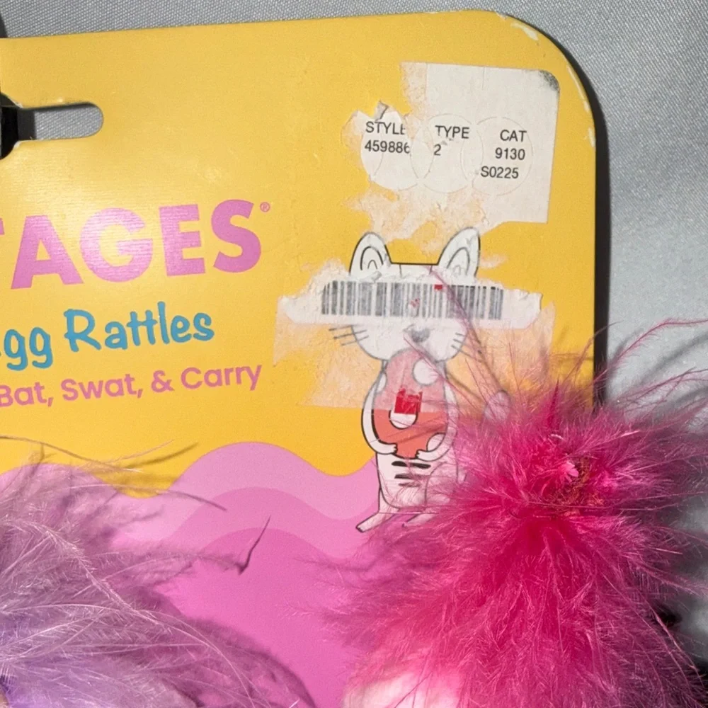 Catstages Colorful Easter Egg Rattles with Catnip Set of 3 Cat Toys